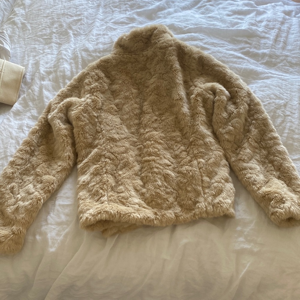 Abercrombie faux fur coat